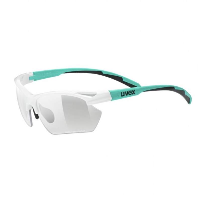 Okulary UVEX 802 V SMALL / WHITE - MINT MATT