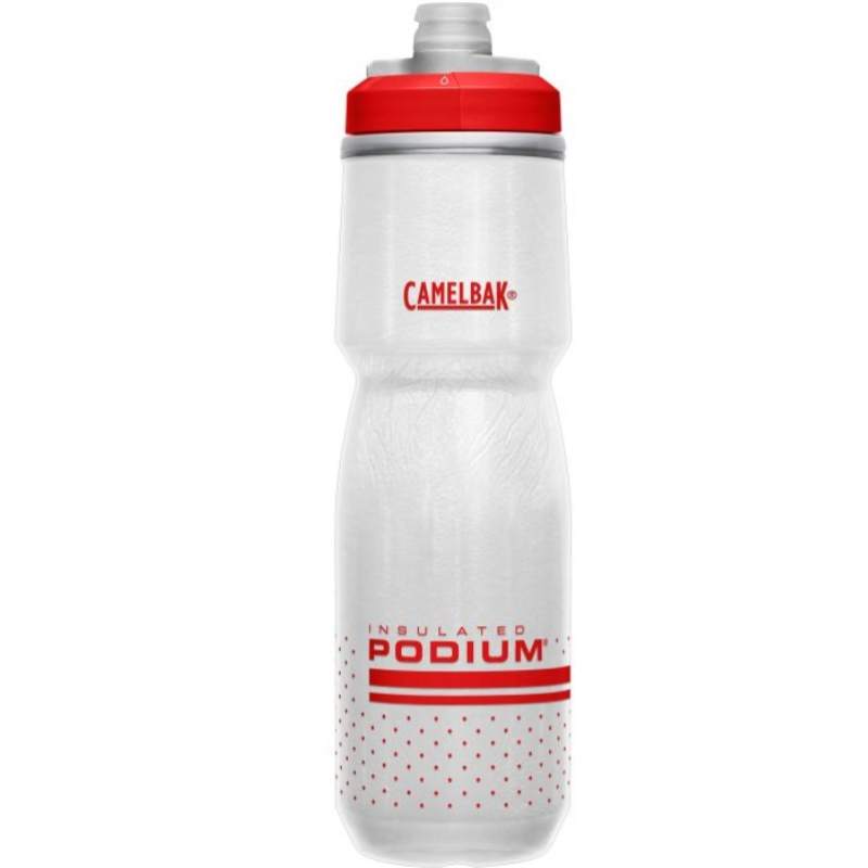 Bidon rowerowy CAMELBAK PODIUM CHILL 710ML czerwono biały